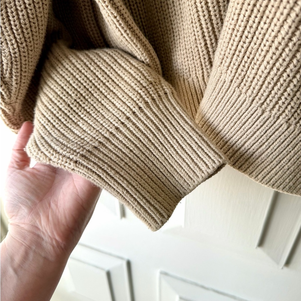 H&M Cream Ribbed V-Neck Button Cardigan - Picture 5 of 6